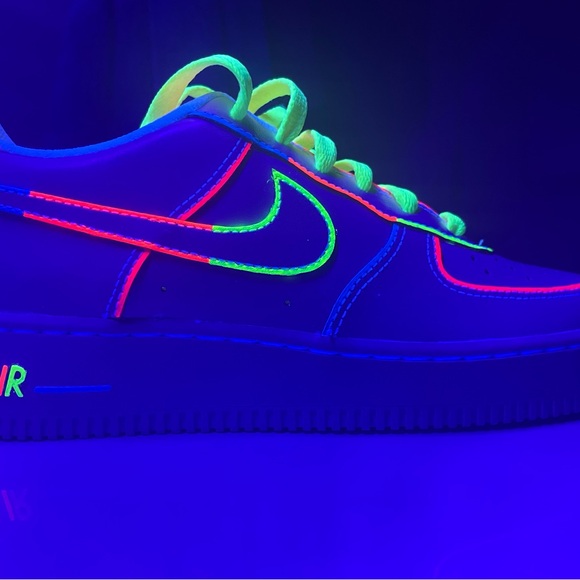 Nike Kids Vibrant Blue and Neon Sneakers